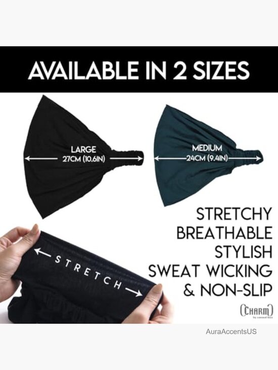 Unisex Stretch Japanese Style Bandana Headband for Sports & Daily Wear (M/L)
